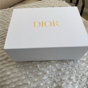 Dior White Box with Gold Logo